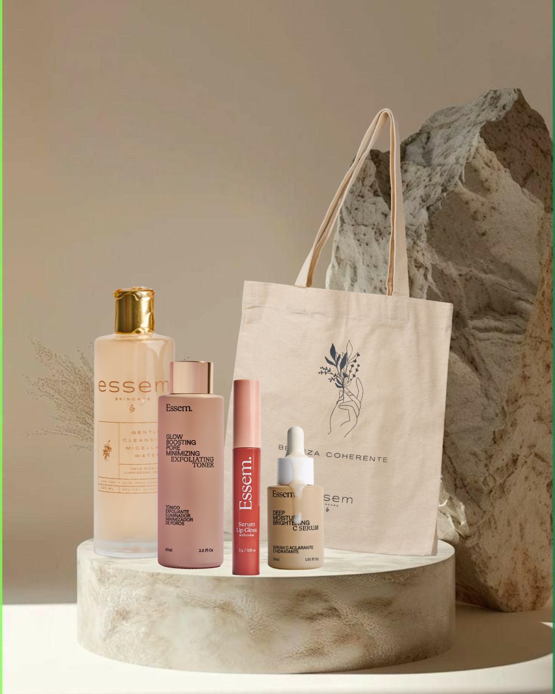 GLOW ESSENTIALS KIT+ TOTE BAG